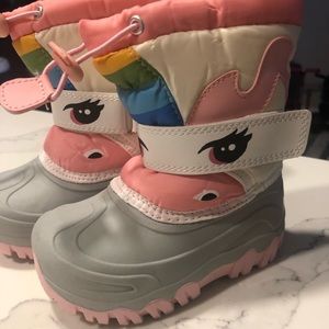 Unicorn Toddler snow boots